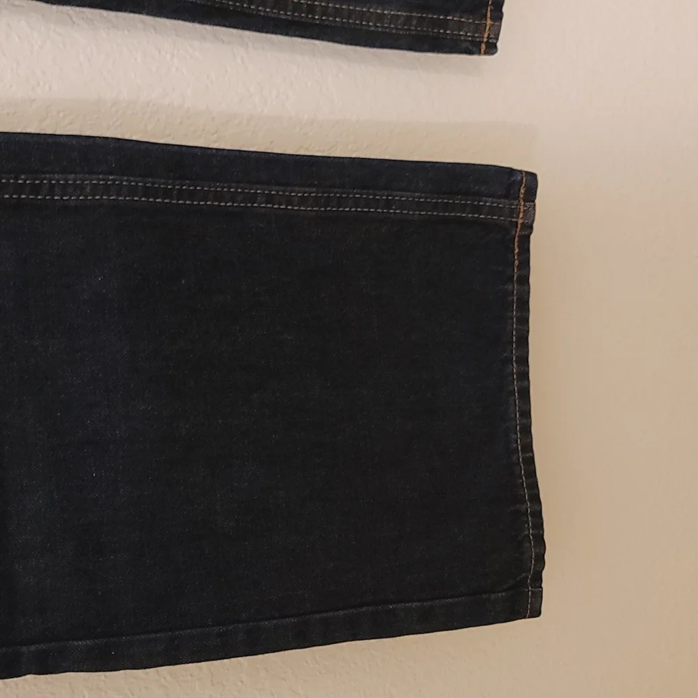 Old Navy dark blue denim bootcut jeans 40x32 brand new - Picture 5 of 7